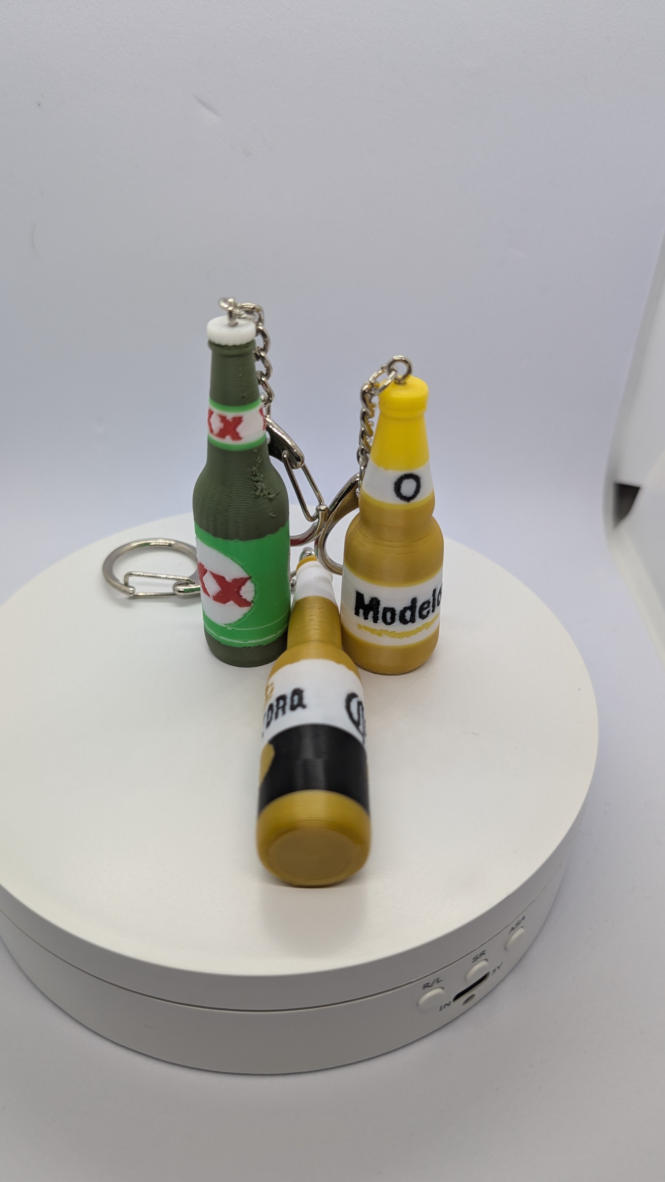 Mexican beer keychain
